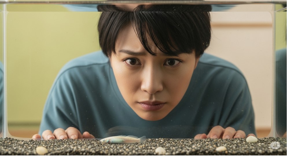 メダカの死んだふりと本当に死んだ場合