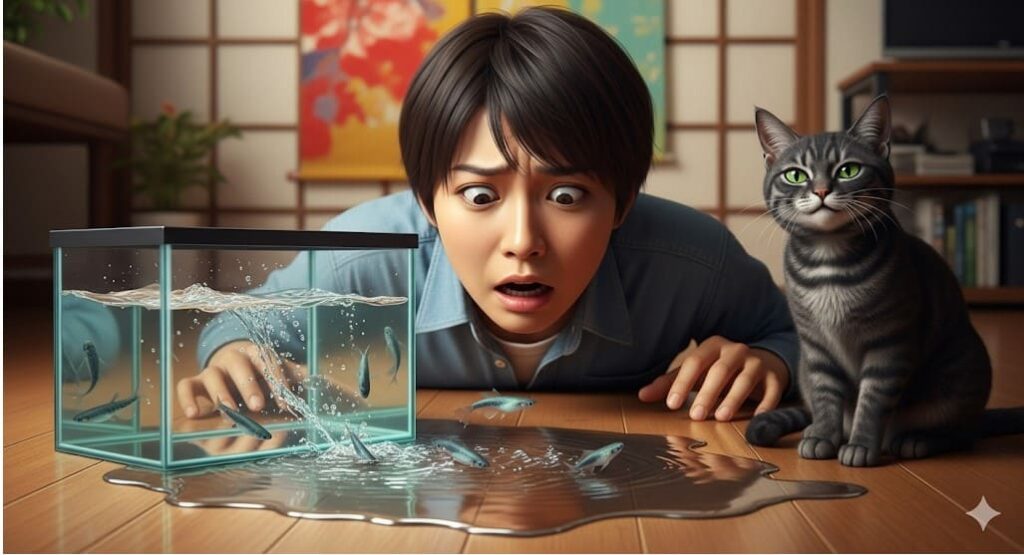 容器の水を猫が水飲むことの危険性