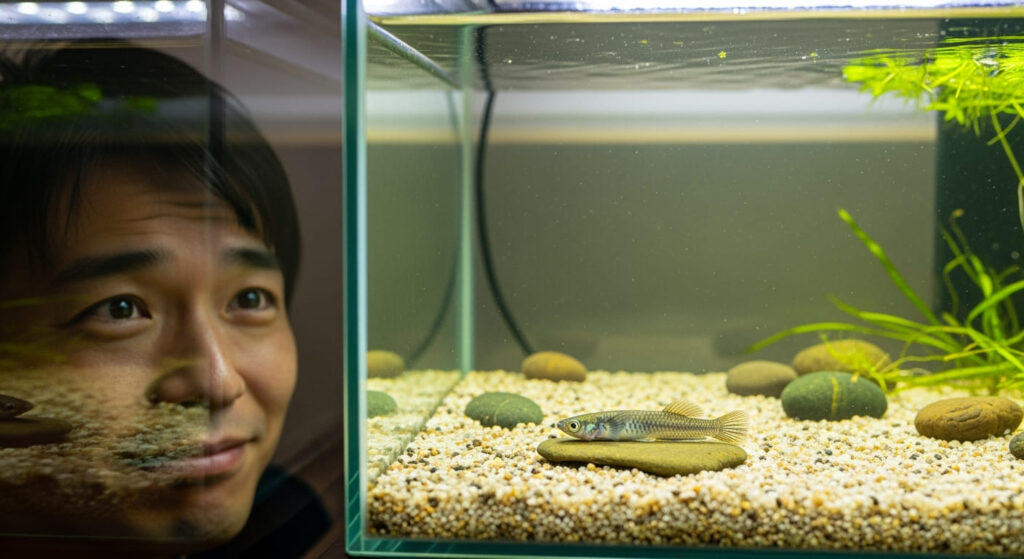 メダカが寝る時のサインと見分け方