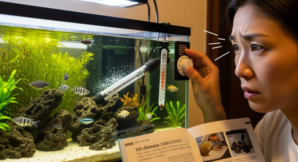 白点病水温を上げるだけの治療法を解説