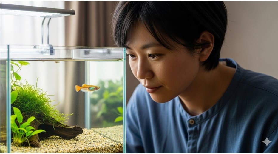 メダカのお腹が大きい時はまず冷静な観察を