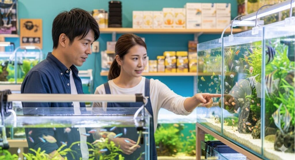 熱帯魚ショップで購入するメリット