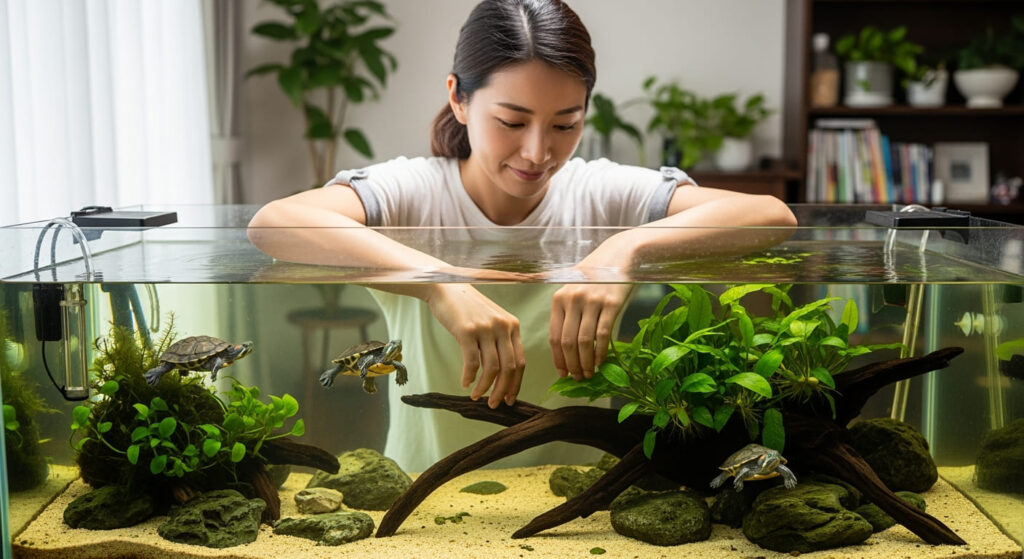 亀水槽のレイアウトをおしゃれにする基本